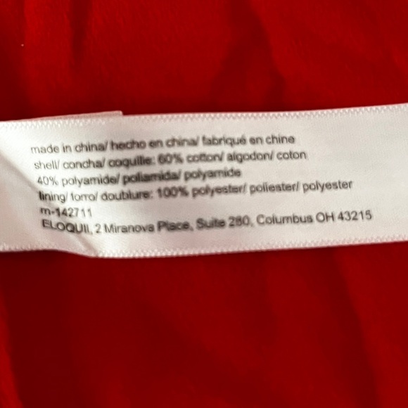 Eloquii Red A-Line Midi Dress with Bishop Sleeves - Picture 10 of 13